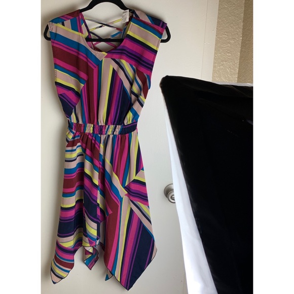 FIRE AND ICE AND NOTHING NICE! STRIPED FIRE DRESS - Picture 3 of 9